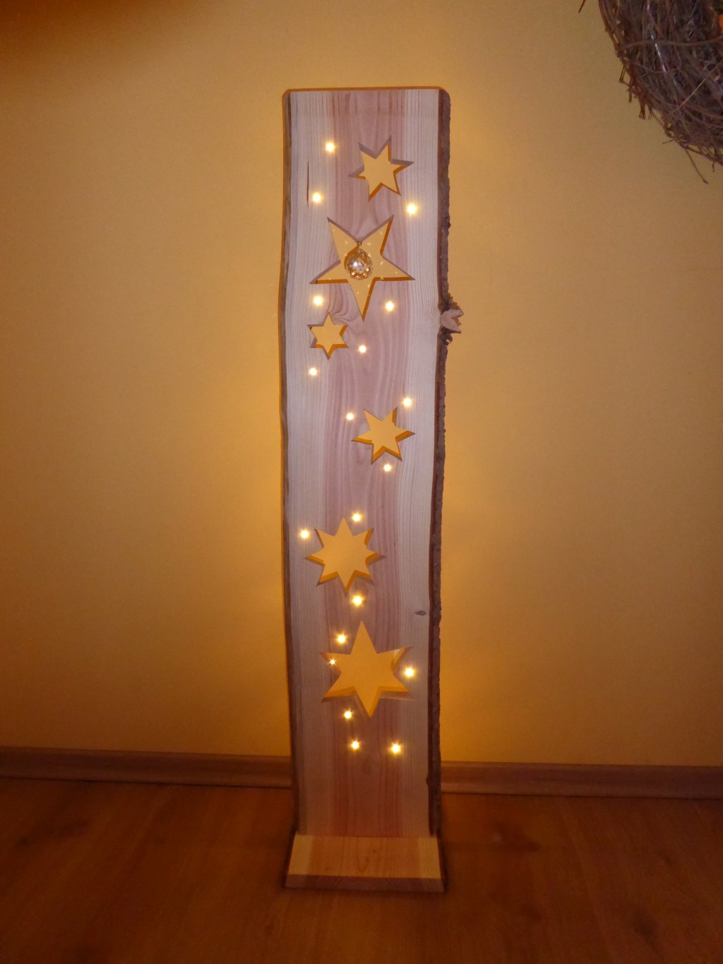 Holzstele Sterne 2